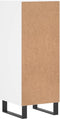 vidaXL - Dressoir - 34,5x34x90 - cm - bewerkt - hout - wit
