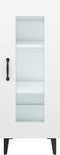 vidaXL - Dressoir - 34,5x34x90 - cm - bewerkt - hout - wit