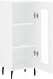 vidaXL - Dressoir - 34,5x34x90 - cm - bewerkt - hout - wit