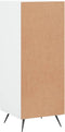 vidaXL - Dressoir - 34,5x34x90 - cm - bewerkt - hout - wit
