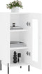 vidaXL - Dressoir - 34,5x34x90 - cm - bewerkt - hout - wit