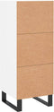 vidaXL - Dressoir - 34,5x34x90 - cm - bewerkt - hout - wit