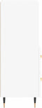 vidaXL - Dressoir - 34,5x34x90 - cm - bewerkt - hout - wit
