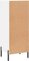 vidaXL - Dressoir - 34,5x34x90 - cm - bewerkt - hout - wit