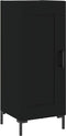 vidaXL - Dressoir - 34,5x34x90 - cm - bewerkt - hout - zwart