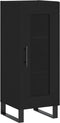 vidaXL - Dressoir - 34,5x34x90 - cm - bewerkt - hout - zwart