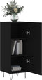 vidaXL - Dressoir - 34,5x34x90 - cm - bewerkt - hout - zwart