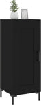 vidaXL - Dressoir - 34,5x34x90 - cm - bewerkt - hout - zwart