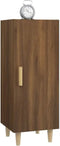 vidaXL - Dressoir - 34,5x34x90 - cm - bewerkt - hout - zwart