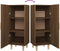 vidaXL - Dressoir - 34,5x34x90 - cm - bewerkt - hout - zwart