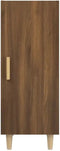 vidaXL - Dressoir - 34,5x34x90 - cm - bewerkt - hout - zwart