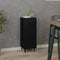 vidaXL - Dressoir - 34,5x34x90 - cm - bewerkt - hout - zwart