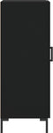 vidaXL - Dressoir - 34,5x34x90 - cm - bewerkt - hout - zwart