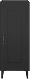 vidaXL - Dressoir - 34,5x34x90 - cm - bewerkt - hout - zwart