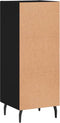 vidaXL - Dressoir - 34,5x34x90 - cm - bewerkt - hout - zwart