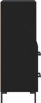 vidaXL - Dressoir - 34,5x34x90 - cm - bewerkt - hout - zwart