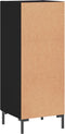 vidaXL - Dressoir - 34,5x34x90 - cm - bewerkt - hout - zwart
