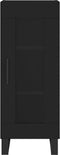vidaXL - Dressoir - 34,5x34x90 - cm - bewerkt - hout - zwart