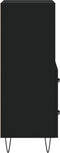 vidaXL - Dressoir - 34,5x34x90 - cm - bewerkt - hout - zwart
