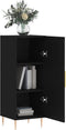 vidaXL - Dressoir - 34,5x34x90 - cm - bewerkt - hout - zwart