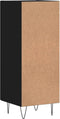 vidaXL - Dressoir - 34,5x34x90 - cm - bewerkt - hout - zwart