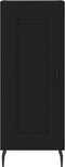 vidaXL - Dressoir - 34,5x34x90 - cm - bewerkt - hout - zwart