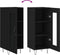 vidaXL - Dressoir - 34,5x34x90 - cm - bewerkt - hout - zwart