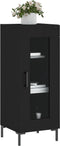 vidaXL - Dressoir - 34,5x34x90 - cm - bewerkt - hout - zwart
