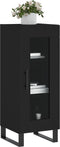 vidaXL - Dressoir - 34,5x34x90 - cm - bewerkt - hout - zwart