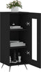 vidaXL - Dressoir - 34,5x34x90 - cm - bewerkt - hout - zwart