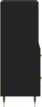 vidaXL - Dressoir - 34,5x34x90 - cm - bewerkt - hout - zwart