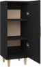 vidaXL - Dressoir - 34,5x34x90 - cm - bewerkt - hout - zwart