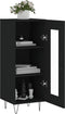 vidaXL - Dressoir - 34,5x34x90 - cm - bewerkt - hout - zwart