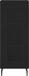 vidaXL - Dressoir - 34,5x34x90 - cm - bewerkt - hout - zwart