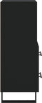 vidaXL - Dressoir - 34,5x34x90 - cm - bewerkt - hout - zwart