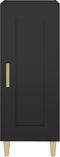 vidaXL - Dressoir - 34,5x34x90 - cm - bewerkt - hout - zwart
