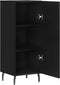 vidaXL - Dressoir - 34,5x34x90 - cm - bewerkt - hout - zwart