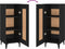 vidaXL - Dressoir - 34,5x34x90 - cm - bewerkt - hout - zwart