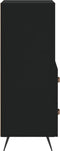 vidaXL - Dressoir - 34,5x34x90 - cm - bewerkt - hout - zwart