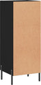 vidaXL - Dressoir - 34,5x34x90 - cm - bewerkt - hout - zwart