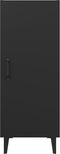 vidaXL - Dressoir - 34,5x34x90 - cm - bewerkt - hout - zwart