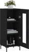 vidaXL - Dressoir - 34,5x34x90 - cm - bewerkt - hout - zwart