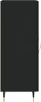 vidaXL - Dressoir - 34,5x34x90 - cm - bewerkt - hout - zwart
