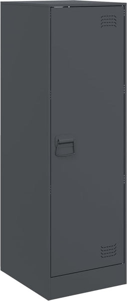 vidaXL - Dressoir - 34,5x39x107 - cm - staal - antracietkleurig