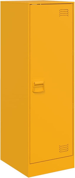 vidaXL - Dressoir - 34,5x39x107 - cm - staal - mosterdgeel