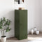 vidaXL - Dressoir - 34,5x39x107 - cm - staal - olijfgroen