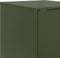 vidaXL - Dressoir - 34,5x39x107 - cm - staal - olijfgroen