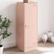 vidaXL - Dressoir - 34,5x39x107 - cm - staal - roze