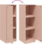 vidaXL - Dressoir - 34,5x39x107 - cm - staal - roze