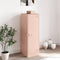 vidaXL - Dressoir - 34,5x39x107 - cm - staal - roze